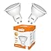Produktbild GU10 LED-Leuchtmittel, warm-weiß, 5 W, entspricht 35 Watt Halogen, nicht dimmbar, 350 Lumen, 3000 K, 120° Abstrahlwinkel, 2 Stück