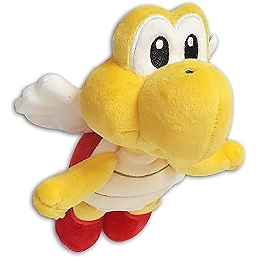 Little Buddy Super Mario All Star Collection 1590 Koopa Paratroopa Stuffed Plush, 7.5', Multi-colored