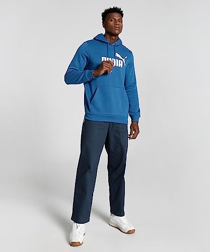 Image of Puma Cotton Men Ess Big Logo Hooded Neck Hoodie Fl (S) Mineral