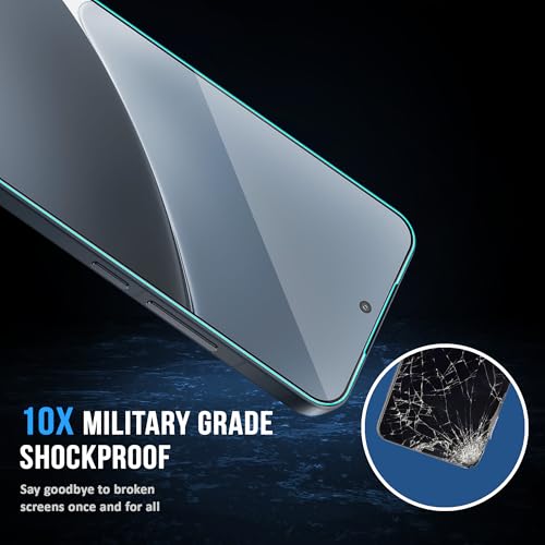 Image of ArmourPro Military Grade Gorilla Tempered Glass Compatible For Xiaomi 15 (6.36 Inch) With Easy Installation Kit for Smartphone| Edge To Edge Coverage | Black, Pack of 2