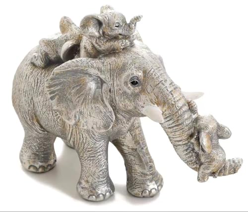 Irayin Elephant Ornament, Elephant Statue Home Decor, Mom Gift, Elephant Decor Brings Good Luck