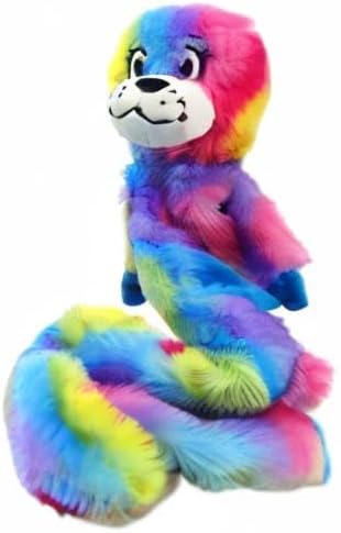 Miniatura 8 de ASPCA Juguete para perro con diseño de oso teñido anudado, juguete de arrastrar y chillar, 25 pulgadas de largo