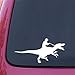Cowboy Riding Dinosaur - Car Vinyl Decal Sticker - (8.75"w x 3.75"h)