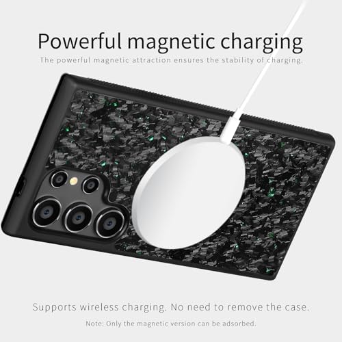 Coque Samsung A34 5G en fibre de carbone forgée violette luxe