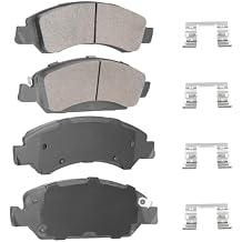 Front Semi-Metallic Brakes Pads Set Fit for Chevy Silverado 1500,for GMC Sierra 1500 2005-2018 for Cadillac Escalade 2007-2020 for Avalanche 2007-2013 -4pcs
