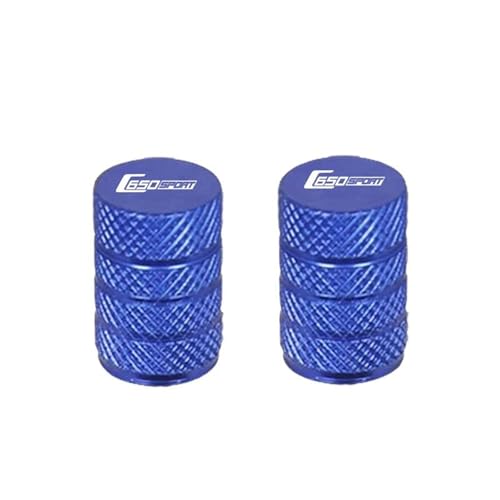 Bouchons de valve de pneu de roue de moto universels bleu pour BMW C650SPORT C650GT 11-17