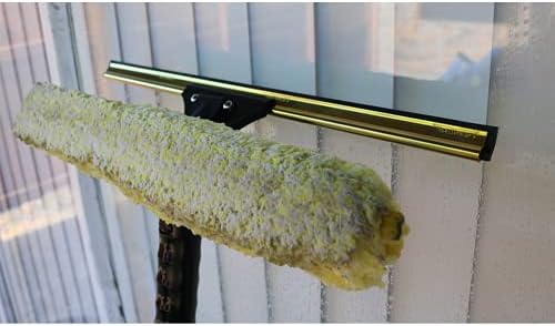 Miniatura 4 de Ettore 71180 - Escobilla de ventana abatible, 18 pulgadas, color dorado, negro