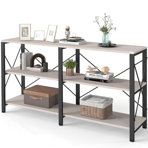 Skandiquip 55" 3 Tier Industrial Book Shelf, Free Standing Horizontal