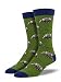 Socksmith Mens' Bamboo Novelty Crew Socks "Armadillo" - 1 pair (Green)