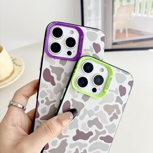 HYUEKOKO for iPhone 17 Pro Case, Vintage Camo Pattern Design for Men Boys Teens, Cool Camouflage Shockproof Protective Cover for Girls Women - Black by HYUEKOKO - Used condition - Image 8