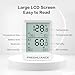 Freshliance Bluetooth Temperature Humidity Data Logger Recorder, Refrigerator Freezer Thermometer Hygrometer, Digital Remotely Temperature Humidity Monitor with APP Data Analysis, 6packs