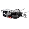 Circulon infinite saucepans stockpot and frypans set of 6 non stick stainless steel lids hard anodized aluminium cookwareinduction oven and dishwasher safe  urban country home decor