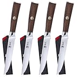 KYOKU 5 Inch Steak Knife Set of 4 - Daimyo Series Japanese...