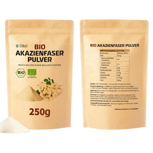 Akazienfaser Bio 250g – Lösliche Ballaststoffe aus Acacia Fiber