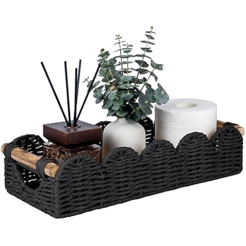 CubesLand Toilet Tank Paper Storage Basket Bathroom Decor Organizer Basket