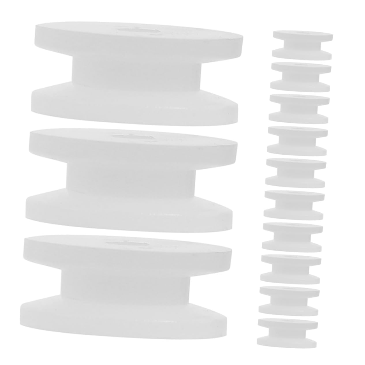 Garneck 20Pcs Small Motor Pulley Wheels for DIY Projects White Plastic Gear Accessories for Model Cars Efficient Power Transfer for Educational Kits and Science Experiments
