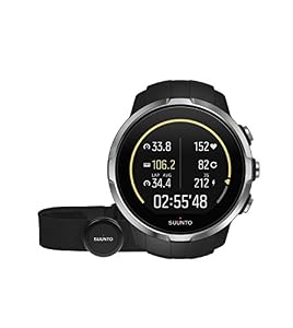 Suunto Spartan Schwarz GPS-Multisportuhr mit Brustgurt