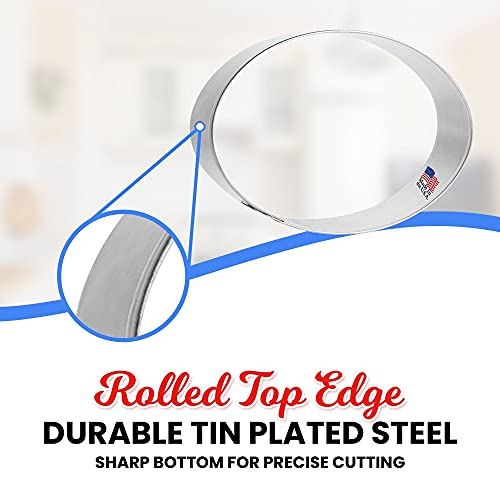 Foose Oval Cookie Cutter 4 Inch –Tin Plated Steel Cookie Cutters – Oval Cookie Mold #TOP3