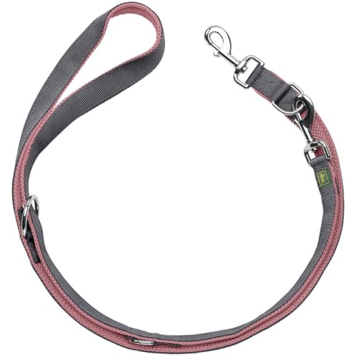 Hunter Guinzaglio Regolabile Maldon, Dimensioni: 15/200, Colore: Rosa Antico/Grigio