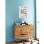 Mirrors for Wall Rustic Wooden Frame Rectangle Mirror Vintage Hanging Mirror for Bedroom Bathroom Living Room Farmhouse Wall Decor White Small 16" x 12 " - Image 4