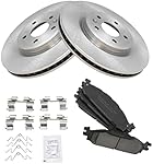 Front Ceramic Brake Pad & 2 Rotors Kit for Ford Taurus Flex Lincoln MKS