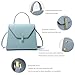 Fashion Genuine Leather Tote Handbag Top Handle Purse classic Crossbody Handbag Designer Satchel Bag with Detachable Strap(Red,Large)