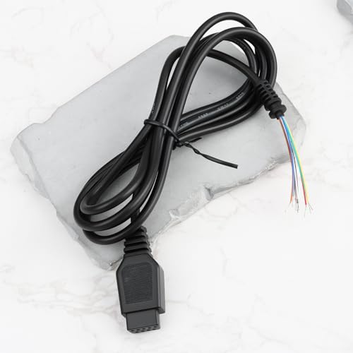 eMagTech 2 Stück Joystick-Ersatzkabel DB9 1,5 M Kompatibel mit Atari Und Kompatibel mit Commodore C64