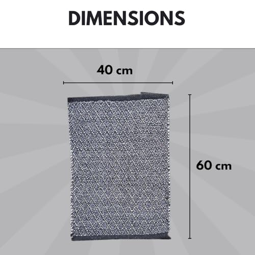 Image of Door Mats for Home | Door Mats for Home Entrance | Door Mat for Bathroom| Soft & Super Absorbent Mats for Shower | Washable, Non-Slip & Quick-Drying Mats (Pack of 2) (Gray)