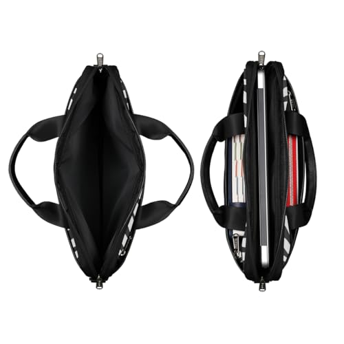 Bolso para laptop con diseño de piel de cebra animal 15 pulgadas miniatura 5