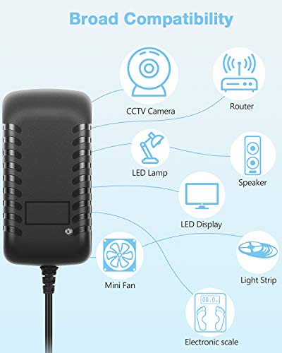 Aclorol 24V 1A 24W Power Supply AC 100V-240V to DC 24volts Power Adapter Universal Switching Transformer 1000mA 800mA 600mA 400mA 200mA 5.5X2.1mm/2.5mm for 24V LED Light Strip, CCTV Security Camera