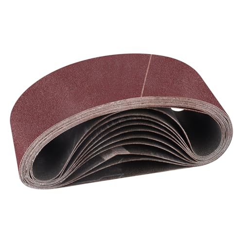 STEBRUAM 8PCS Sanding Belt 65 x 410 mm 80 Grit