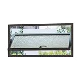 TMKDNNKG Ventanas rectangulares giratorias de 360° para cobertizo, Ventanas de ventilación empotradas con manijas, Ventana corrediza pequeña, para baño, Tienda, Garaje, Granero, Sala de Juegos (Negro