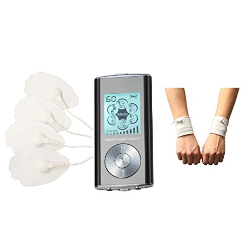 Healthmateforever 6 Modes Electro Therapy Handheld Portable Pain Relief Mini Massager Device Black