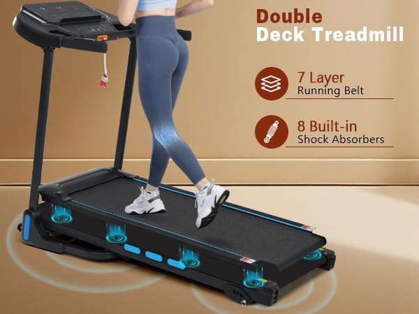 Caminadora Eléctrica CZBZ 3.5HP Plegable, Inclinación Manual 6%, 10 MPH miniatura 8