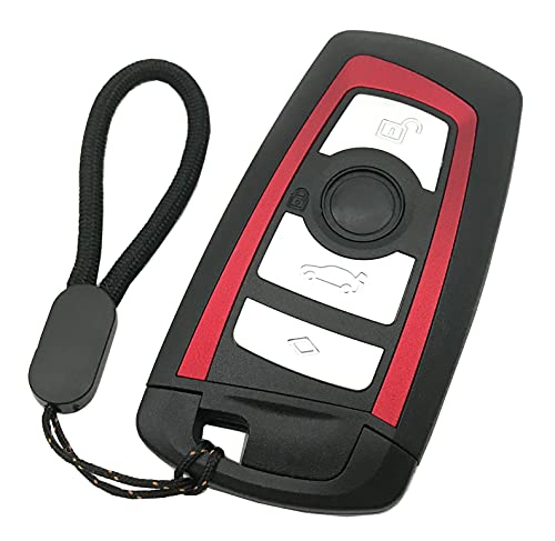 Coque pour clé télécommande de BMW rouge en silicone pour Série 1 3 4 5 6 7 F X3 X5