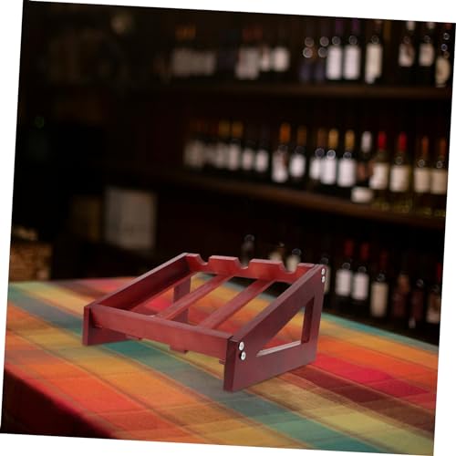 Soporte de vino de madera para encimera miniatura 5