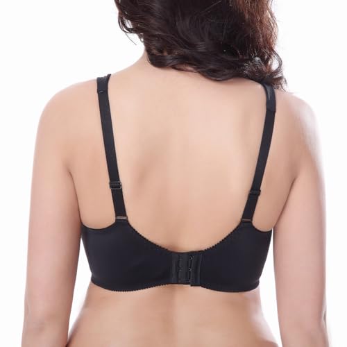 Curve Muse Women's Plus Size Minimizer Underwire Bra with Lace Embroidery-2or3PK4