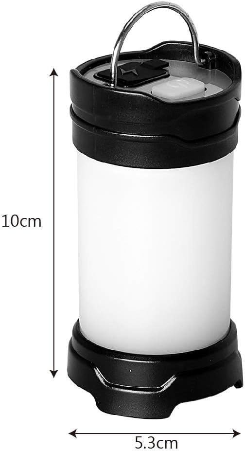 JFYWRT USB Batteria ricaricabile Flash LED Lanterne for tende Luce portatile Power Bank Lampada da campeggio esterna 7 modalità