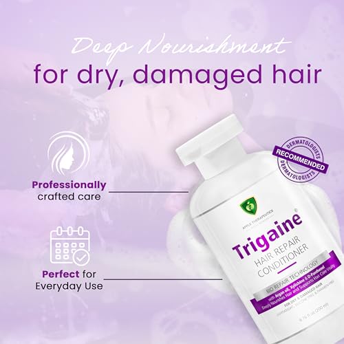 Image of Trigaine Hair Repair Conditioner 200ml | Argan Oil, Xylishine & D-Panthenol | Deep Hydration, Smoothness & Natural Shine | Soft, Frizz-Free, Healthy Hair | Conditioner for Dull,Dry & Damaged Hair