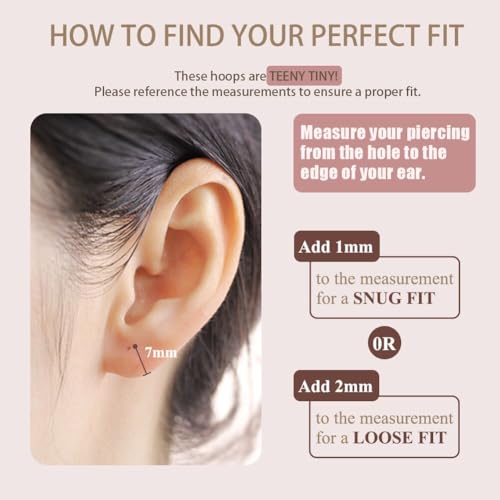 Image of 316L Surgical Steel Endless Hoop Earrings with 16g Tube for Women Silver /Gold /Rose Gold /Black 8mm /10mm /12mm