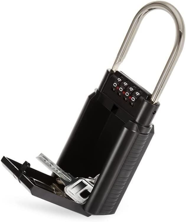 Candado de combinación, Candado con código de candado, Candado, Caja de almacenamiento de llaves Cerradura Candado con llave Aleación de zinc con contraseña de combinación de 4 dígitos Cerradura de pu