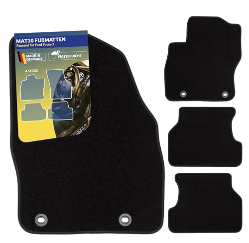 MAT10 – Auto-Fußmatten passend für Ford Focus 2 (BJ 11/2004-02/2011) aus Dilour (Nadelfilz) |...