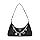 GUESS Everlee Top Zip Shoulder Bag, Borsa a Tracolla Donna, Nero, Taglia Unica