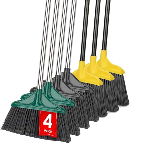 Medium Angle Broom, Yellow Nylon Bristles, 48