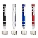 Huture 4PCS Juego de Destornilladores de Precisión 8 en 1 Diseño de Bolígrafo 4X Cruz y 4X Ranura Mini Kit de Herramientas de Reparación para PC Gafas Relojes Celular Portátil Rojo Azul Plata Negro