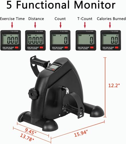 Mini Bicicleta de Ejercicio Portátil para Piernas y Brazos miniatura 2