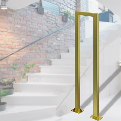 Stair Railing, Transition Handrail U-Shape, Wrought Iron Stair Baluster ...