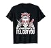 I'll Cut You Hair Stylist Skelett Friseur T-Shirt