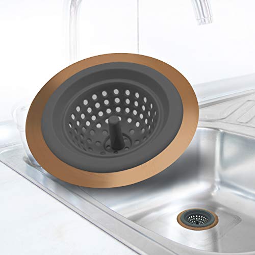 Colador de Silicona para Fregadero ExcelSteel 4.5" Gris miniatura 6