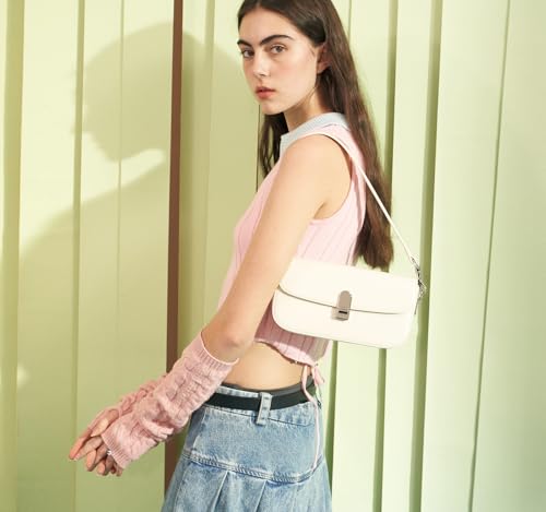 LA FESTIN Small Leather Shoulder Bag For Women: Rectangle Shoulder Purse With Chain Strap-Daily Going Out Crossbody Bag2